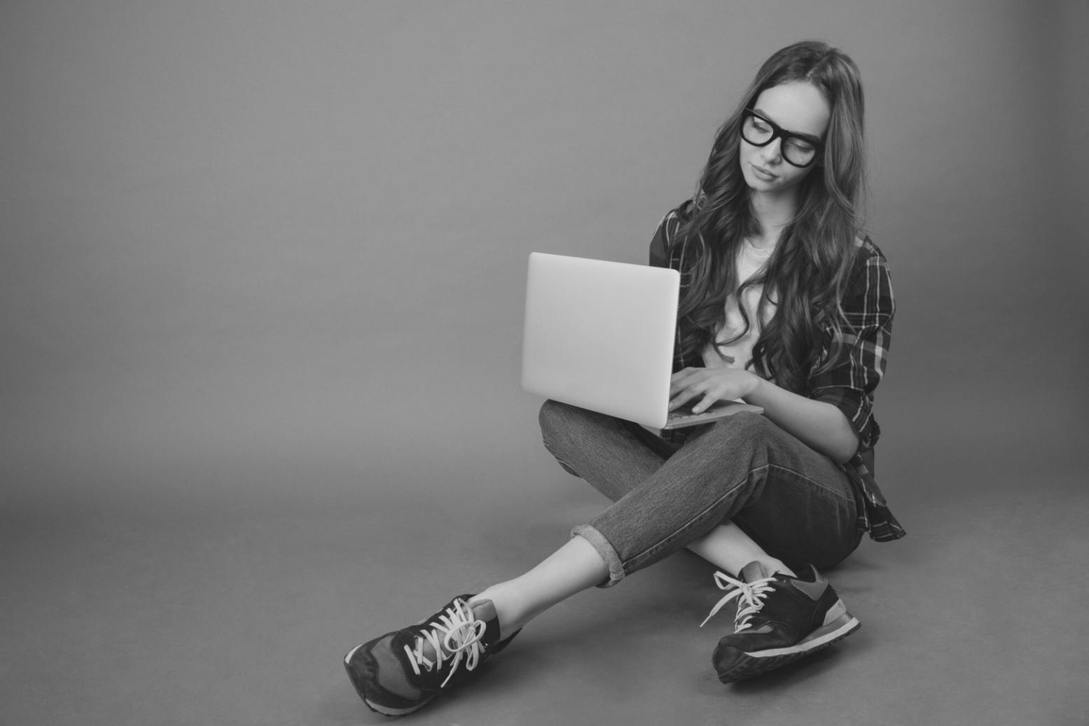 Modern remote learning setup with multiple monitors and organized workspace